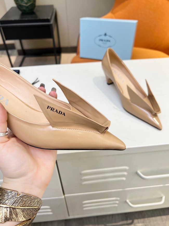 Prada leather slingbacks heel height 4.5CM 93379-3