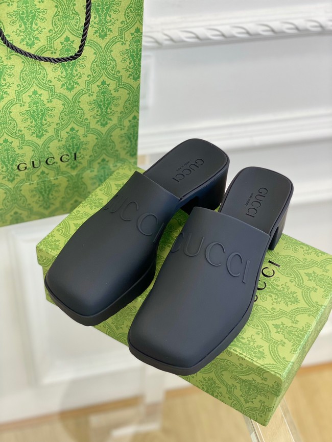 Gucci Womensleather slipper heel height 5.5CM 93401-4
