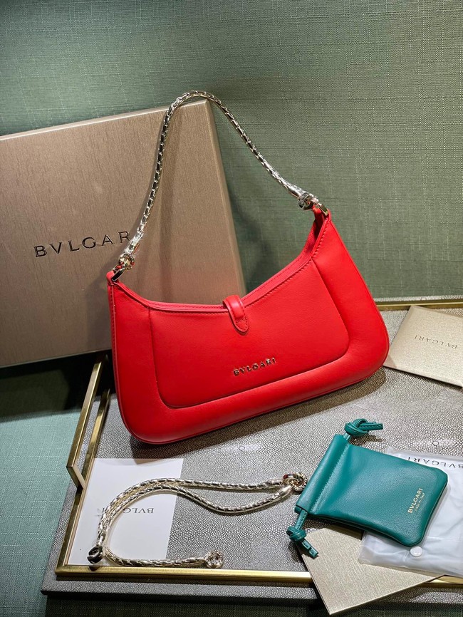 Bvlgari Serpenti Forever leather crossbody bag B282935 red