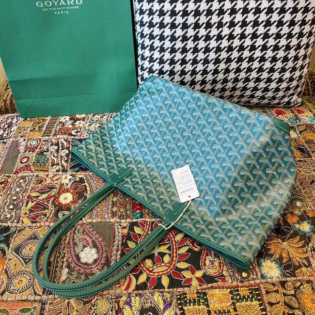 Goyard Calfskin Leather Tote Bag 20217 green