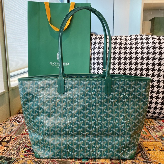 Goyard Calfskin Leather Tote Bag 20217 green