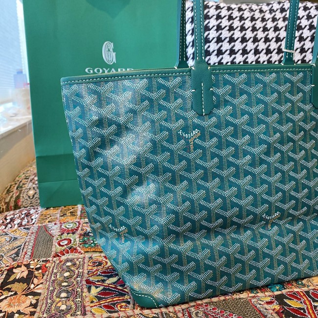 Goyard Calfskin Leather Tote Bag 20217 green