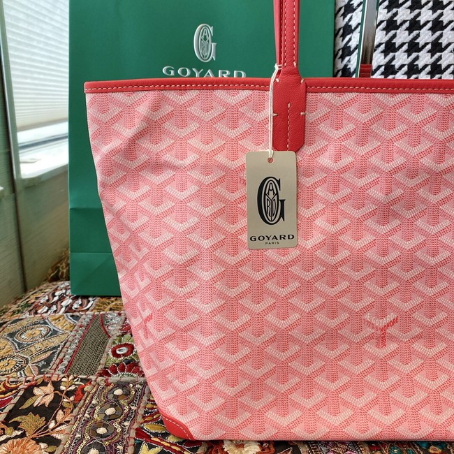 Goyard Calfskin Leather Tote Bag 20217 pink