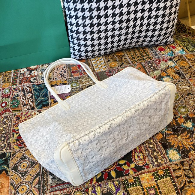 Goyard Calfskin Leather Tote Bag 20217 white