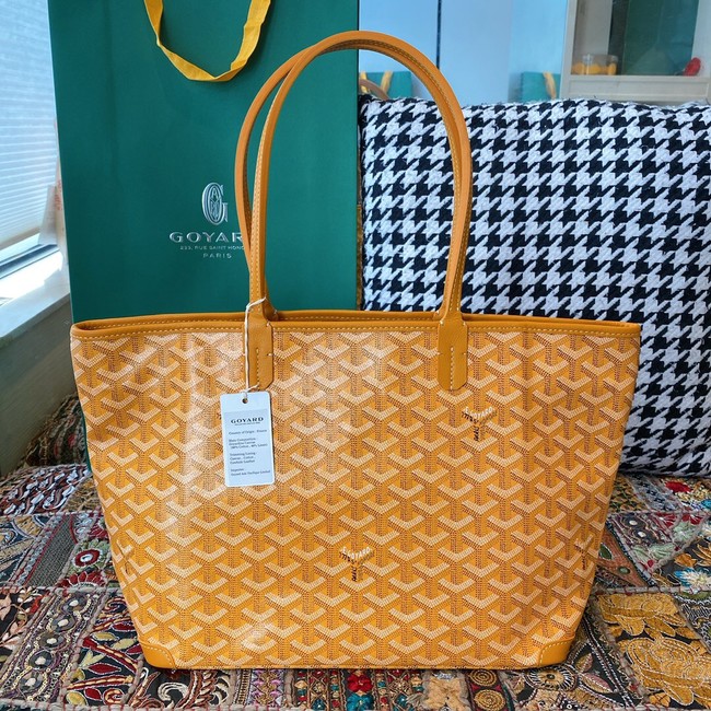 Goyard Calfskin Leather Tote Bag 20217 yellow