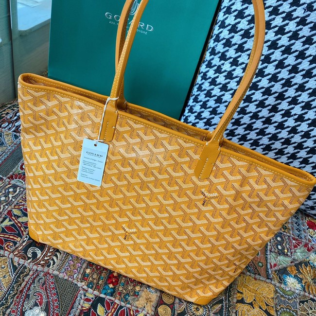 Goyard Calfskin Leather Tote Bag 20217 yellow