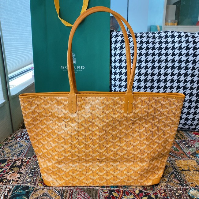 Goyard Calfskin Leather Tote Bag 20217 yellow