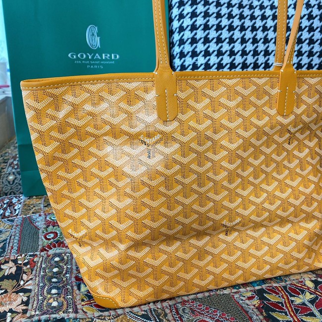 Goyard Calfskin Leather Tote Bag 20217 yellow