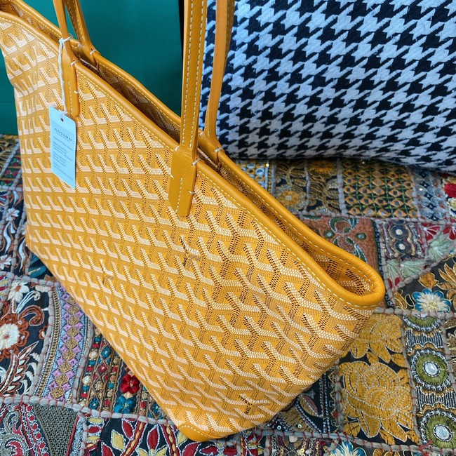 Goyard Calfskin Leather Tote Bag 20217 yellow