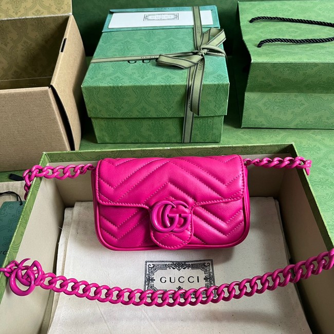 Gucci GG Marmont belt bag 699757 plum