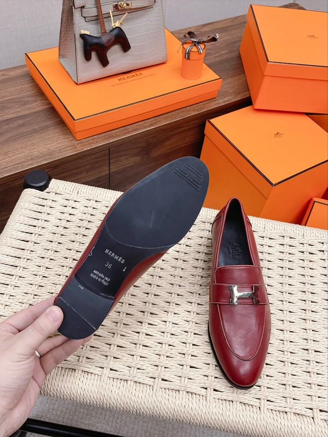 Hermes leather Shoes 93412-2