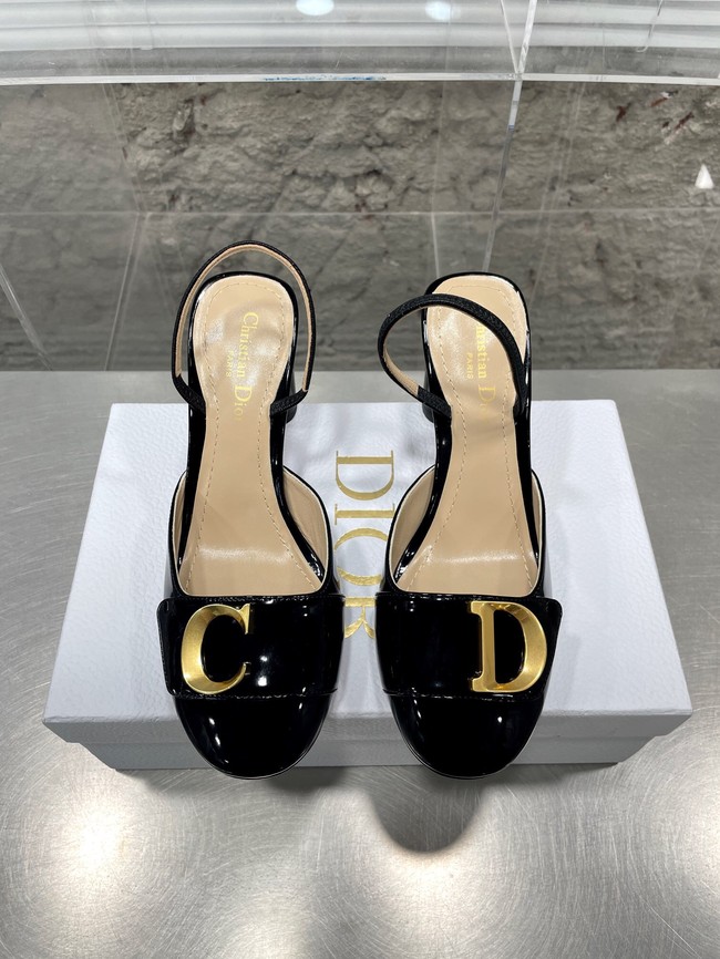 DIOR SLINGBACK PUMP Patent Calfskin 93425-2