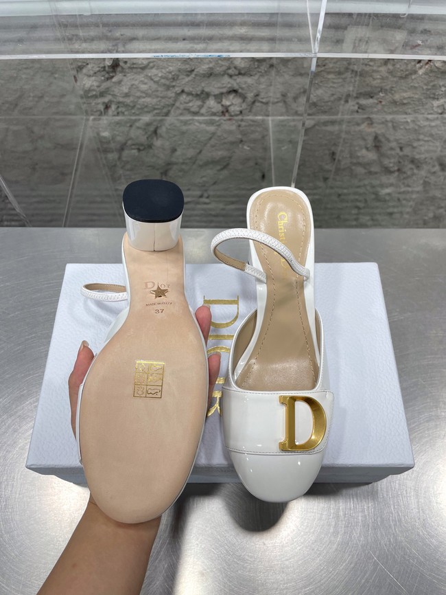 DIOR SLINGBACK PUMP Patent Calfskin 93425-4