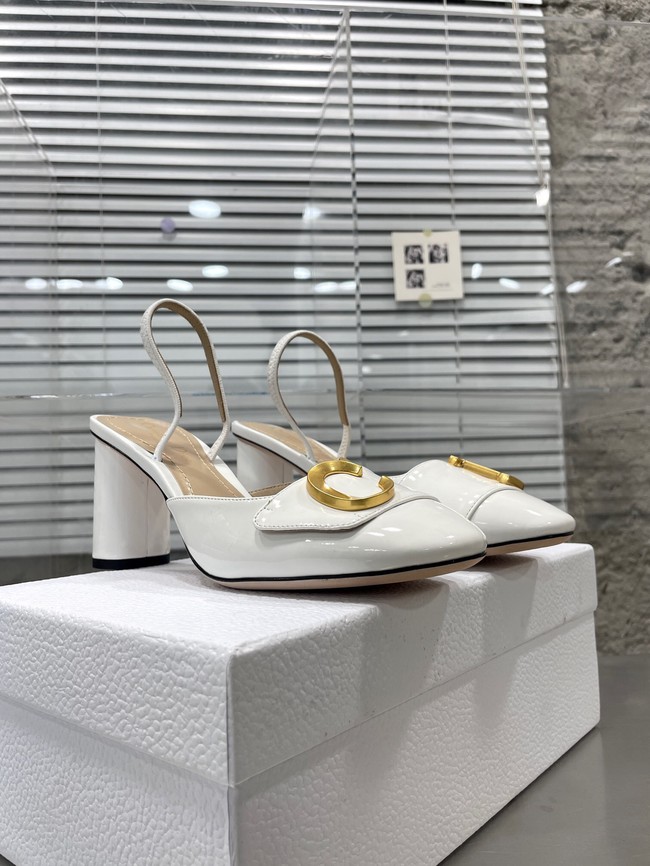 DIOR SLINGBACK PUMP Patent Calfskin 93425-4