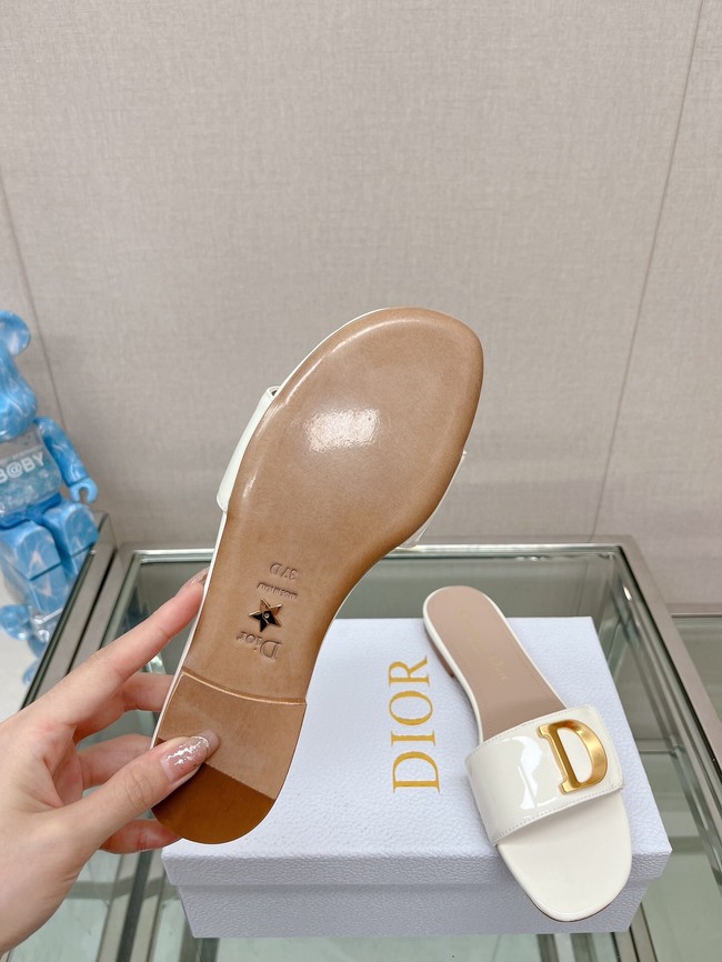 CEST DIOR HEELED SLIDE Patent Calfskin 93448-9