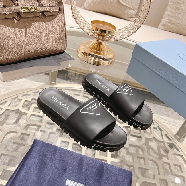 Prada leather slides 93442-2