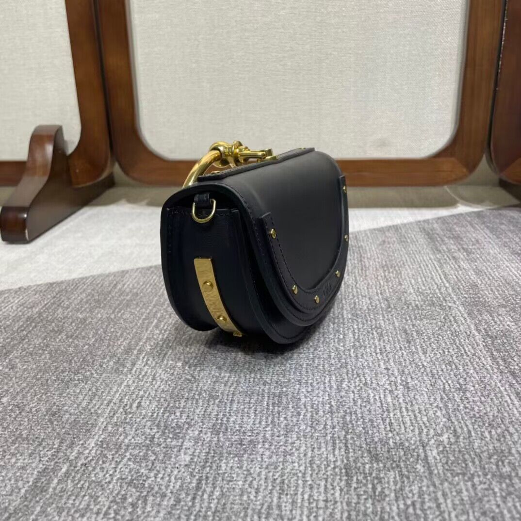 Chloe Nile Bracelet Minaudiere Original Leather 6020 Black