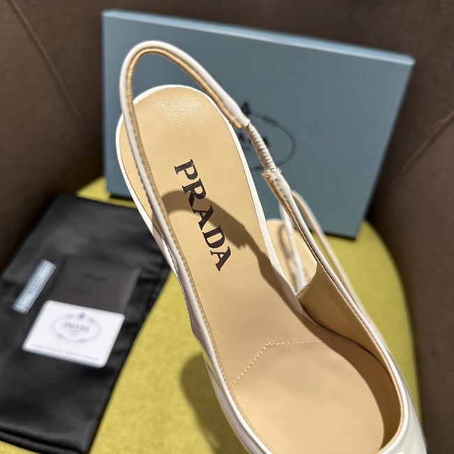Prada Brushed leather slingback pumps 93512-3