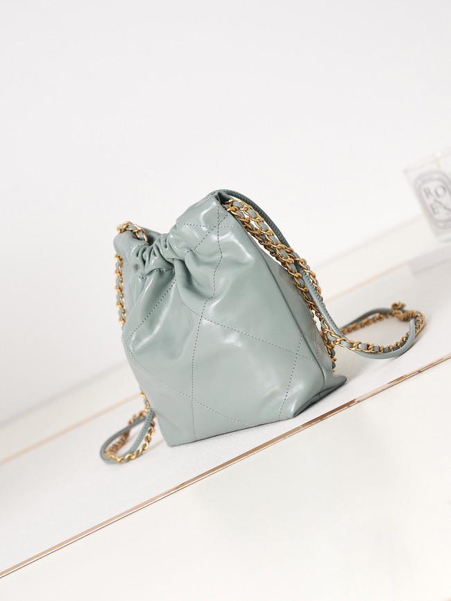 CHANEL 22 MINI HANDBAG AS3980 sky blue