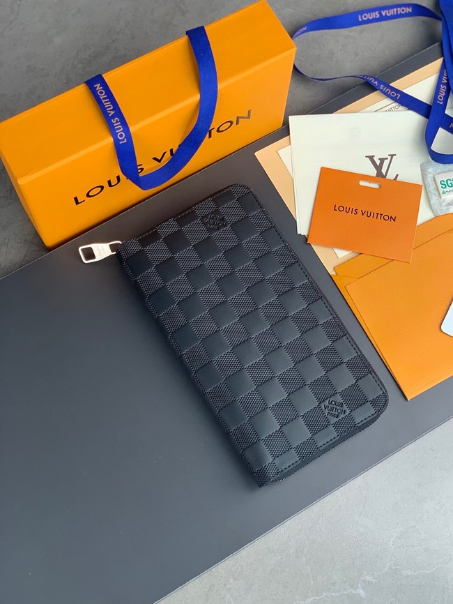 Louis Vuitton Calf leather ZIPPY WALLET N60003