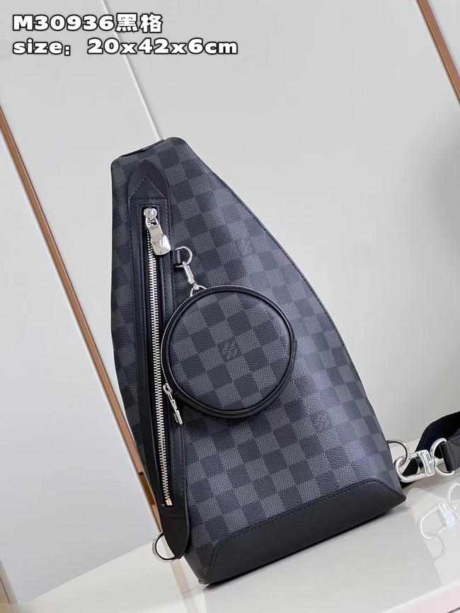 Louis Vuitton Duo Slingbag Damier Graphite canvas M30936 Black