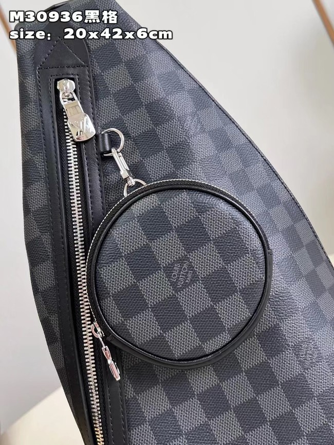 Louis Vuitton Duo Slingbag Damier Graphite canvas M30936 Black