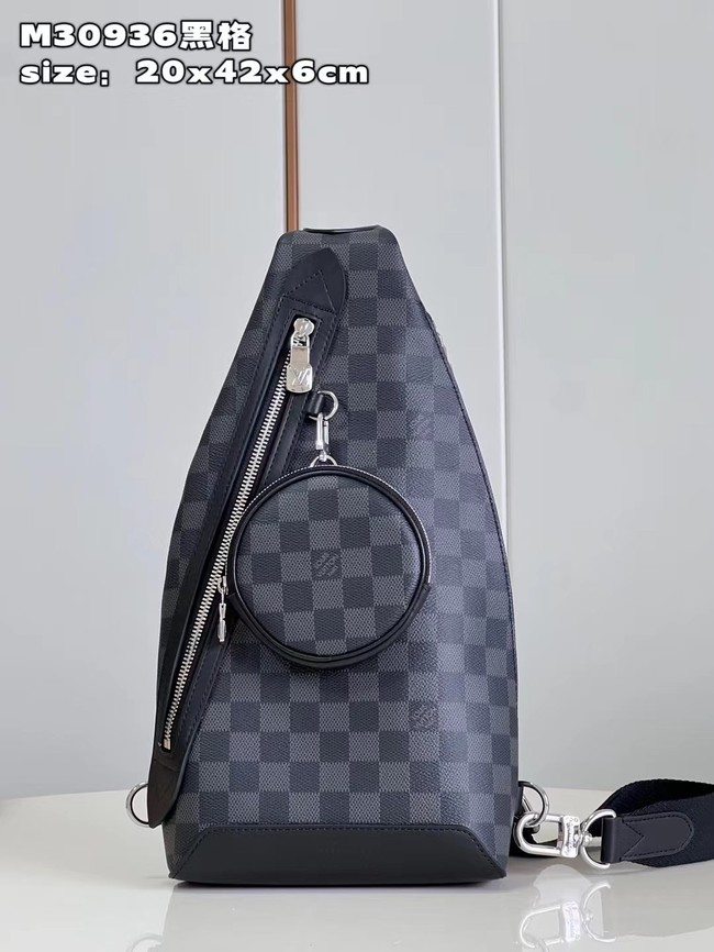 Louis Vuitton Duo Slingbag Damier Graphite canvas M30936 Black