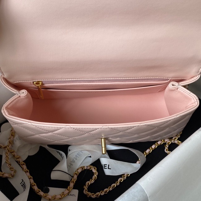 Chanel SMALL FLAP BAG WITH TOP HANDLE AS4232 pink