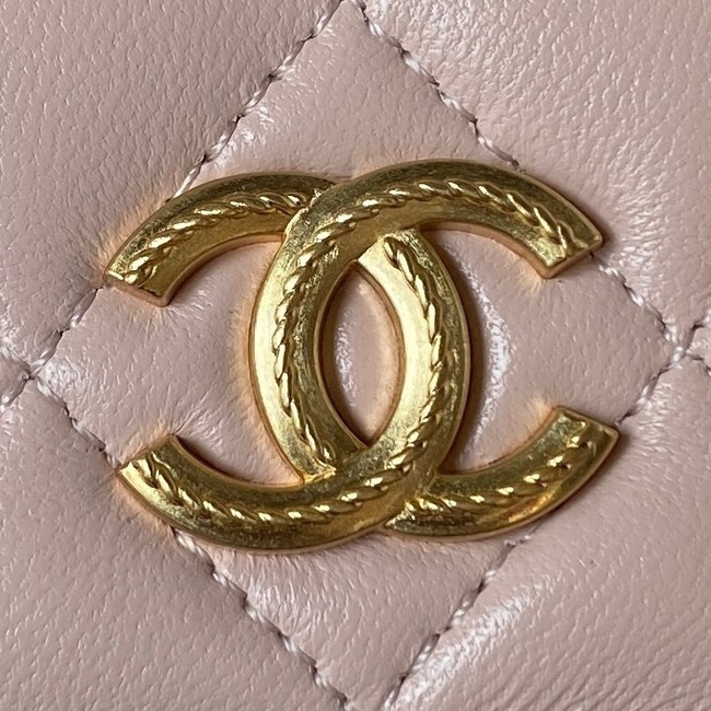 Chanel MINI FLAP BAG WITH TOP HANDLE AP3385 pink