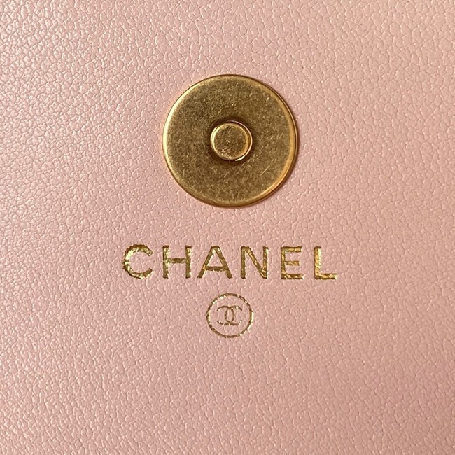 Chanel MINI FLAP BAG WITH TOP HANDLE AP3385 pink