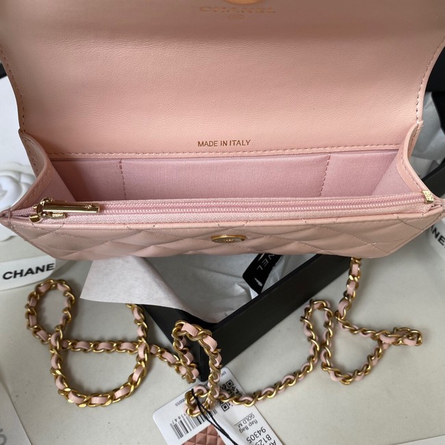 Chanel MINI FLAP BAG WITH TOP HANDLE AP3385 pink