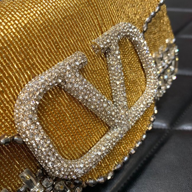 VALENTINO V-logo MINI LOCO bag beads WA0K53 gold