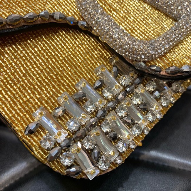 VALENTINO V-logo MINI LOCO bag beads WA0K53 gold