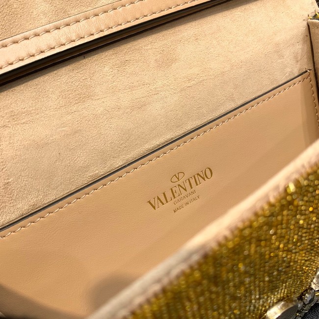 VALENTINO V-logo MINI LOCO bag beads WA0K53 gold