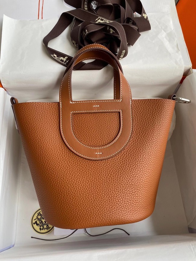 Hermes Original Togo Leather Bag H3602 brown