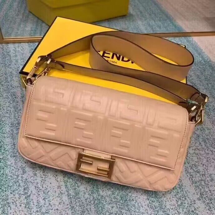 Fendi BAGUETTE Shoulder Bag 8BR600 Light Pink