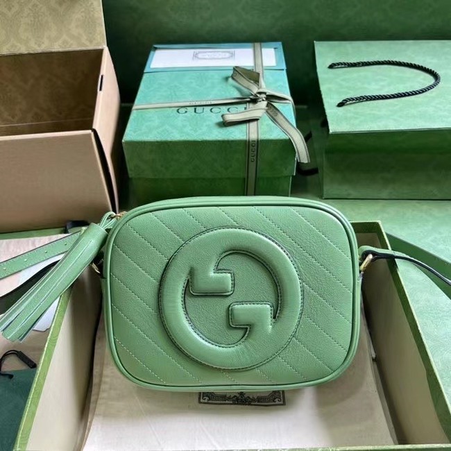 GUCCI BLONDIE SMALL SHOULDER BAG 742360 Green
