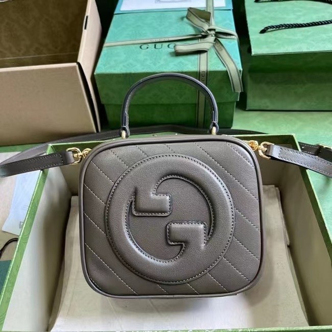 GUCCI BLONDIE TOP HANDLE BAG 744434 Brown 