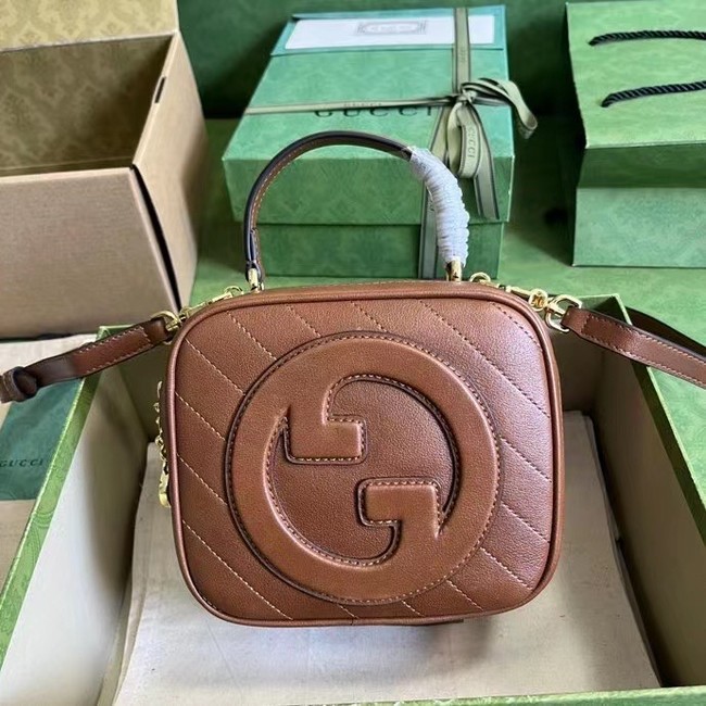 GUCCI BLONDIE TOP HANDLE BAG 744434 Cuir