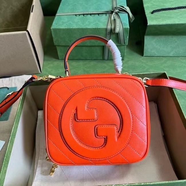 GUCCI BLONDIE TOP HANDLE BAG 744434 Orange