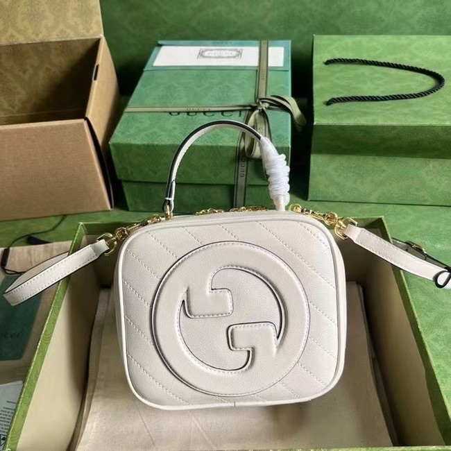 GUCCI BLONDIE TOP HANDLE BAG 744434 White