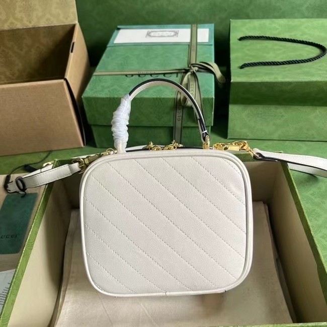 GUCCI BLONDIE TOP HANDLE BAG 744434 White