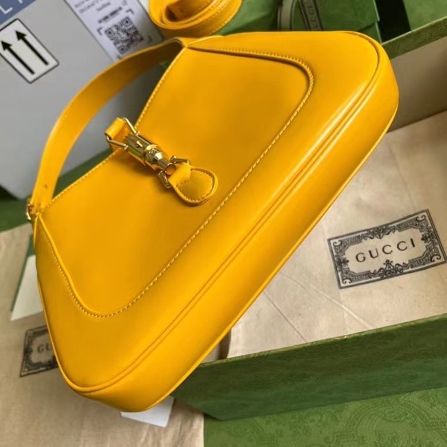 GUCCI JACKIE 1961 SMALL SHOULDER BAG 636709 yellow