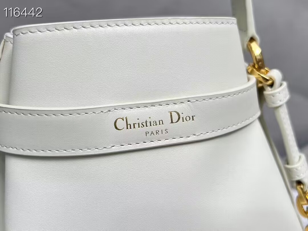 MEDIUM CEST DIOR BAG CD-Embossed Calfskin M2271UBHA Latte