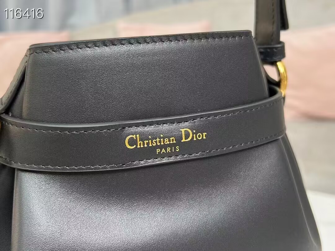 MEDIUM CEST DIOR BAG CD-Embossed Calfskin M2271UBHA black