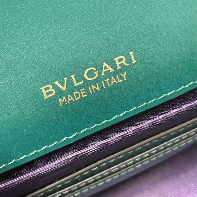 Bvlgari Serpenti Forever leather crossbody bag 289676 green