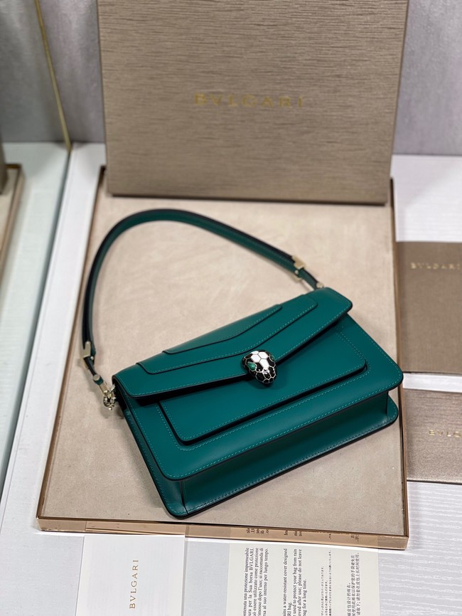 Bvlgari Serpenti Forever leather crossbody bag 289676 green