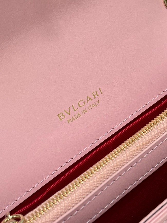 Bvlgari Serpenti Forever leather crossbody bag 289676 pink