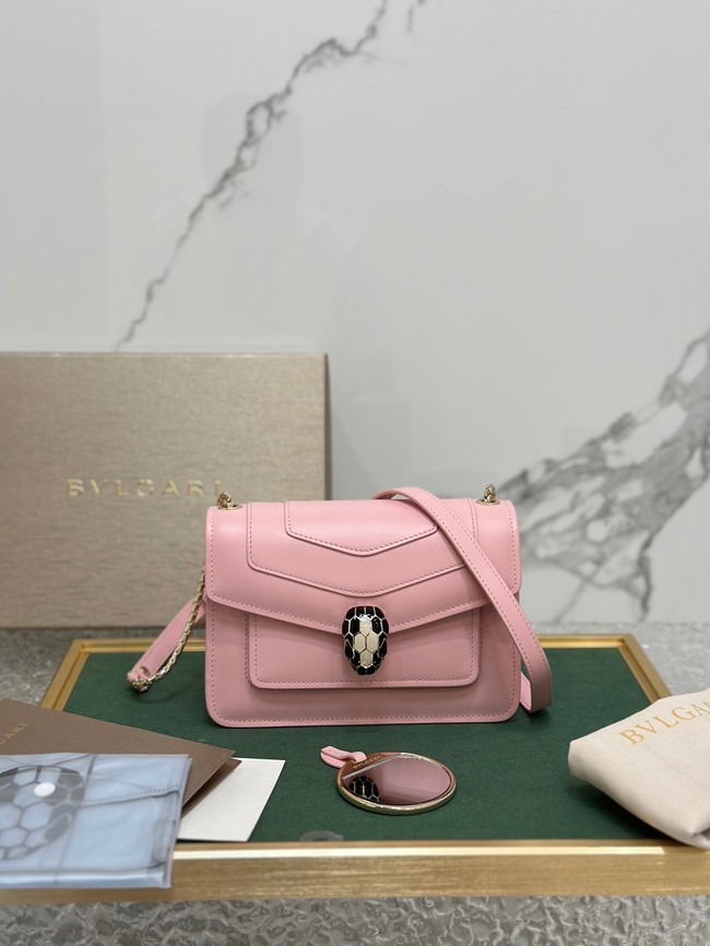 Bvlgari Serpenti Forever leather crossbody bag 289676 pink