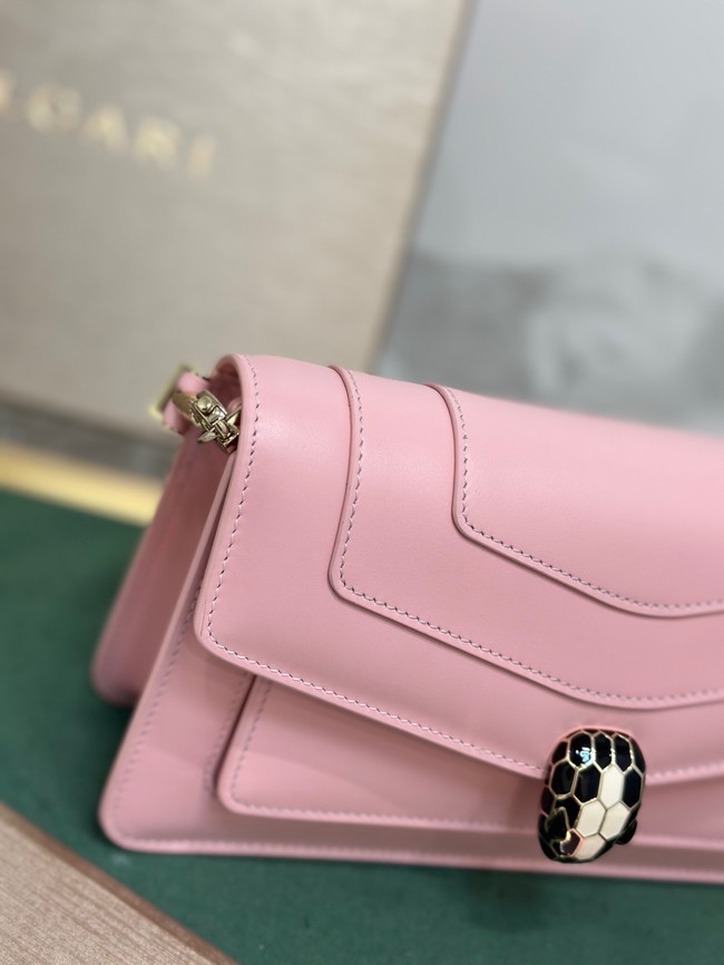 Bvlgari Serpenti Forever leather crossbody bag 292104 pink